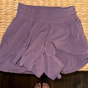 Purple Lululemon shorts